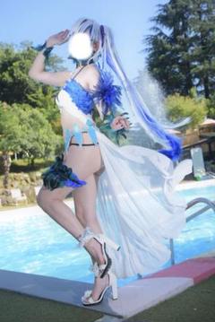 FGO 水着 ブリュンヒルデ コスプレ衣装 フルセット ウィッグ付き FGO 水着 ブリュンヒルデ コスプレ衣装 フルセット ウィッグ付き