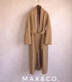 美品 MAX&CO. ベージュ ロングマキシ丈コート マックスマーラー - メルカリ