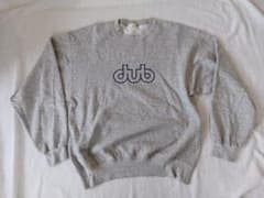 希少】90s DUB ダブ 刺繍ロゴ スウェット トレーナー グレー M相当 