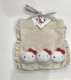 【新品】merry jenny ハローキティ もこもこショルダーバック ホワイトのサムネイル