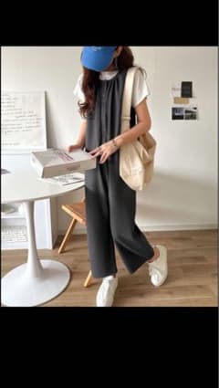 classicalelf ノースリーブ サロペット ブラックのサムネイル