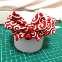 猫の首輪214★ハンドメイド★人気の唐草模様★大き目の鈴のサムネイル