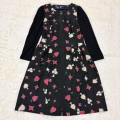 エムズグレイシー ♡ハートトランプ柄ワンピース 38 長袖 エムズグレイシー ♡ハートトランプ柄ワンピース 38 長袖 - メルカリ
