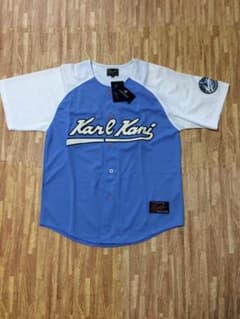 希少未使用カールカナイ KARL KANI ベースボールシャツ ジャージ素材