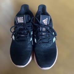 adidas BOUNCE ブラック/ピンク スニーカーのサムネイル