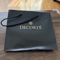 コスメデコルテ DECORTÉ ショッパー 紙袋 ブラック×ゴールドのサムネイル