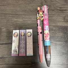 미니 마우스 볼펜, 샤프 연필과 아나 눈 스티커 메모 세트