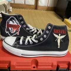 CONVERSE オールスターNIRVANA パッチ付きUS10 - メルカリ