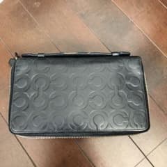 【聖南ノブ様専用】COACH ダブルジップ エンボス シグネチャー 大容量のサムネイル