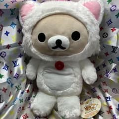 리락쿠마 더! 한가로이 고양이 봉제인형 배낭