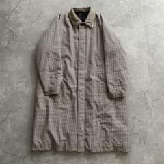 【最終値下げ】BEAMS ステンカラーコート M チェック柄のサムネイル