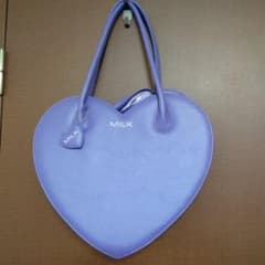 MILK ハート型 ハンドバッグ ラベンダーのサムネイル