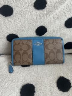 COACH 長財布 シグネチャー ブルーのサムネイル