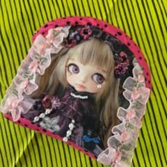 ✄ロマンチック女の子ラウンド型マチ付ポーチ ❁٩(„❛ ֊ ❛„)❁のサムネイル