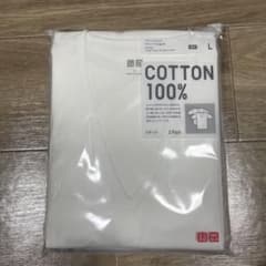 コットン100% VネックTシャツ 2枚Lサイズのサムネイル