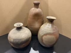 印あり　古い備前焼　徳利　花瓶　骨董 備前焼 徳利 3点セット 窯印あり 酒器 花器 骨董品 箱なし - メルカリ