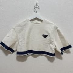 prada デニム クロップド フリンジ セルビッチ Tシャツ prada デニム クロップド フリンジ セルビッチ Tシャツ - メルカリ