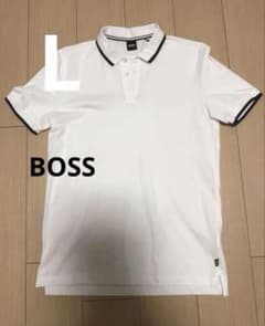 【新品・未使用】BOSS ポロシャツ ホワイト サイズL BOSS ポロシャツ ホワイト Lサイズ - メルカリ