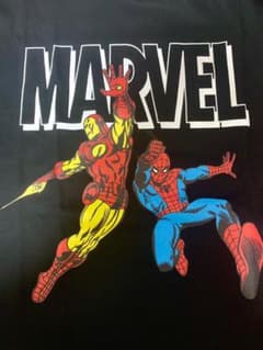 (ユニセックス)マーベル スパイダーマン・アイアンマン Tシャツのサムネイル