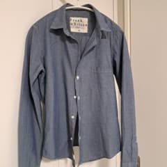 Frank & Eileen ブルー 長袖シャツ XS　フランクアンドアイリーンのサムネイル