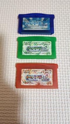 ゲームボーイアドバンス用ソフト 「ポケットモンスター」シリーズ3本セットポケモンのサムネイル