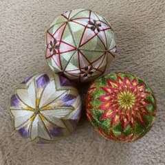ハンドメイド 手鞠 3点セット 伝統工芸