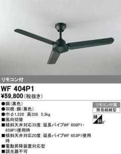 ODELIC シーリングファン WF 404P1 21年製のサムネイル