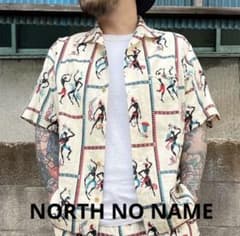 【完売品】NORTH NO NAMEノースノーネーム オープンカラーシャツ Ｌのサムネイル