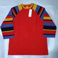 新品★REVOLVER七分袖ラグランボーダーT 赤M リボルバーsuiseedaのサムネイル