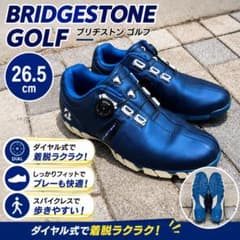 ブリヂストン TOUR B ゴルフシューズ 26.5 ネイビー Boaダイヤルのサムネイル