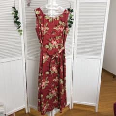 ローラアシュレイ ロングワンピース 花柄のサムネイル