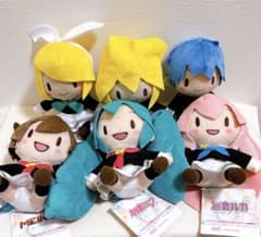 初音ミク　ふわぷちミニぬいぐるみ　制服Ver. 6種セット