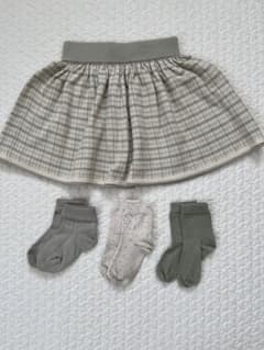 SOOR PLOOM チェック ニットスカート 靴下セット 6y - メルカリ