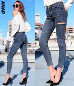 ♡. ANAP サイドカットスキニーのサムネイル