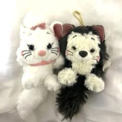 ディズニー　マリー ちゃんフィガロ ぬいぐるみマスコット 2点セットのサムネイル