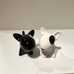 フランス　ブロカント　陶器　置物　犬のサムネイル