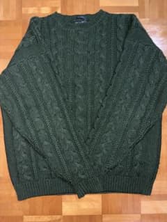 【80~90s】 Harry Rosen ケーブル編みニットのサムネイル