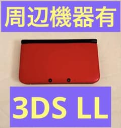 미 * 마님 [동작 확인 완료] 3DSLL 본체 + SD 카드 부속품 다수 레드