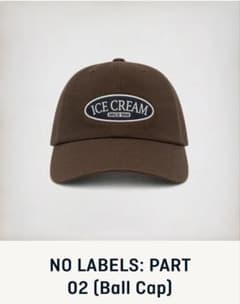 ヨンジュン　ICE CREAM Cap ブラウン　帽子 ヨンジュン ICE CREAM Cap ブラウン 帽子 | Mercari
