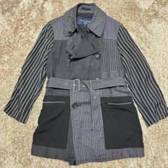 COMME des GARCONS HOMME トレンチコート パッチワーク - メルカリ