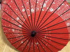 和傘　赤色2本セットのサムネイル