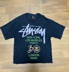 希少　00s STUSSY 30周年記念 Tシャツ　メキシコ製　黒タグ 古着のサムネイル