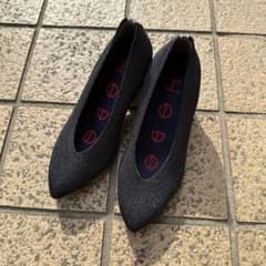 NODO パンプス ブラック ラメ 22.5cmのサムネイル