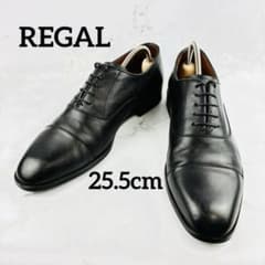 REGAL 25.5cm VO75 黒 ストレートチップ 本革 シュービジネス - メルカリ