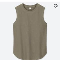 UNIQLO ワッフルT ノースリーブのサムネイル