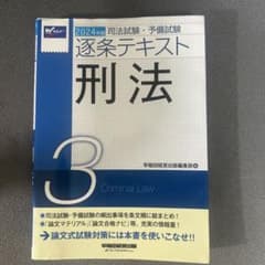 2024年版 司法試験・予備試験 逐条テキスト 3 刑法のサムネイル