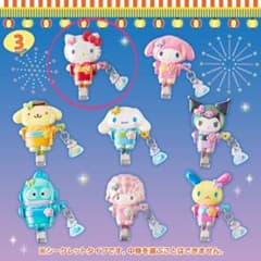 サンリオ シークレット 前髪クリップ キャラキラ祭り キティのサムネイル
