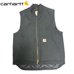 【レア物】Carhartt V01 ダックベスト キルティング裏地 ブラックのサムネイル