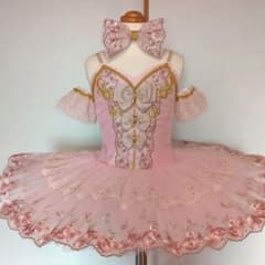 リメイク・バレエ衣装／チュチュ／バレリーナ社／ピンク／スリム4号