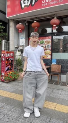 tig ケンタウロス健太着用 31/30 H&M スーパーバギーデニム